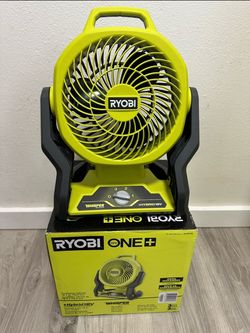RYOBI ONE+ 18V Cordless Hybrid WHISPER SERIES 7-1/2 in. Fan (Tool Only)