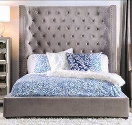 Brand New Grey Queen Bed Frame (Available in Eastern King)