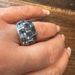 Blue Topaz Ring 