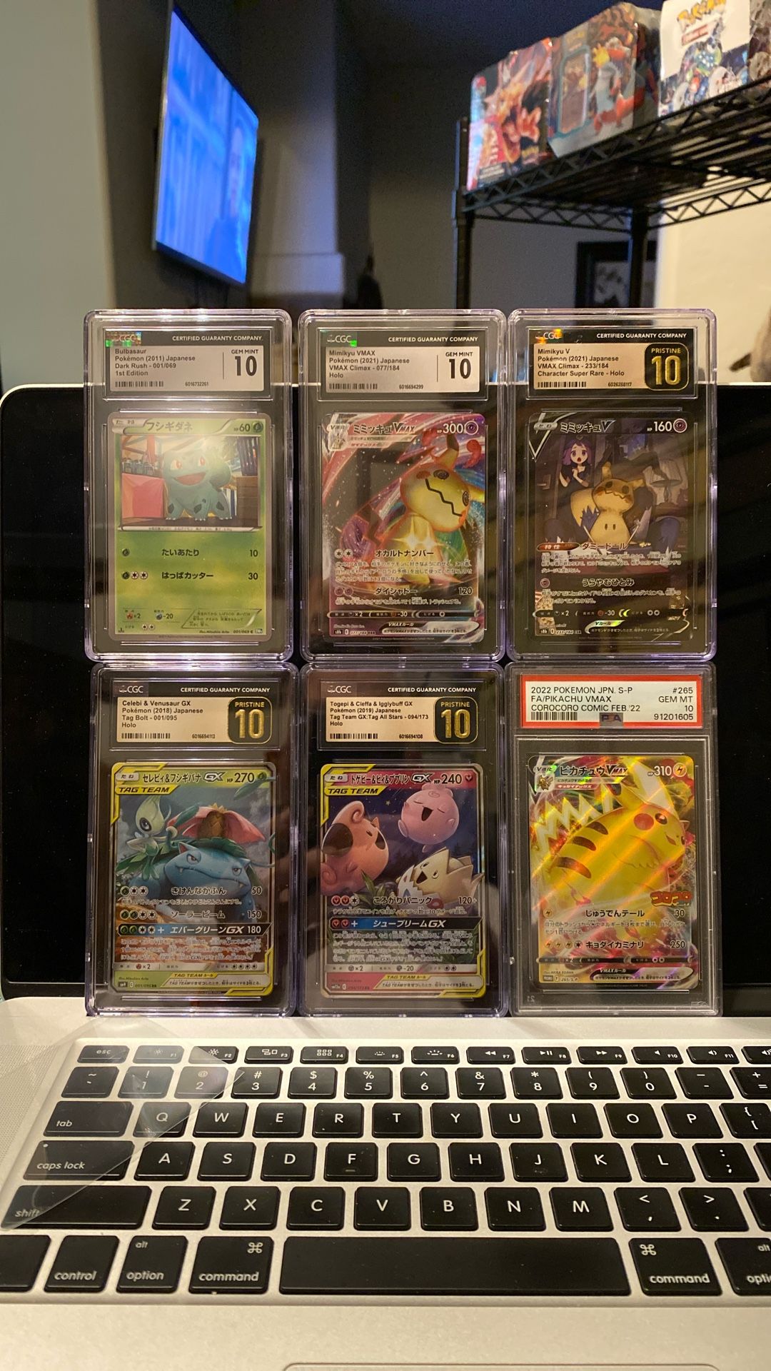 6 Graded Pokemon Slabs