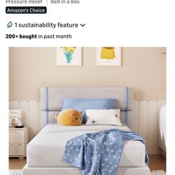 Twin Mattress 8 Inch Green Tea Memory Foam Mattress, Medium Firm, 38"×75"×8"