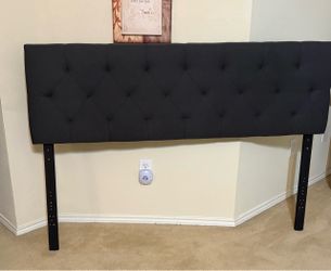 Black Tufted Upholstered Headboard
