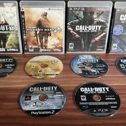 Lot Of 6 PS3 Call Of Duty Games 