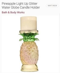 Bath & Body Works Pineapple Light Up Glitter Water Globe Candle Holder

NEW

