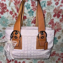 Coach SoHo Signature Lavender Tote