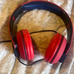 Red and blue Spider Man Headphones