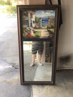 Mirror with Art piece
