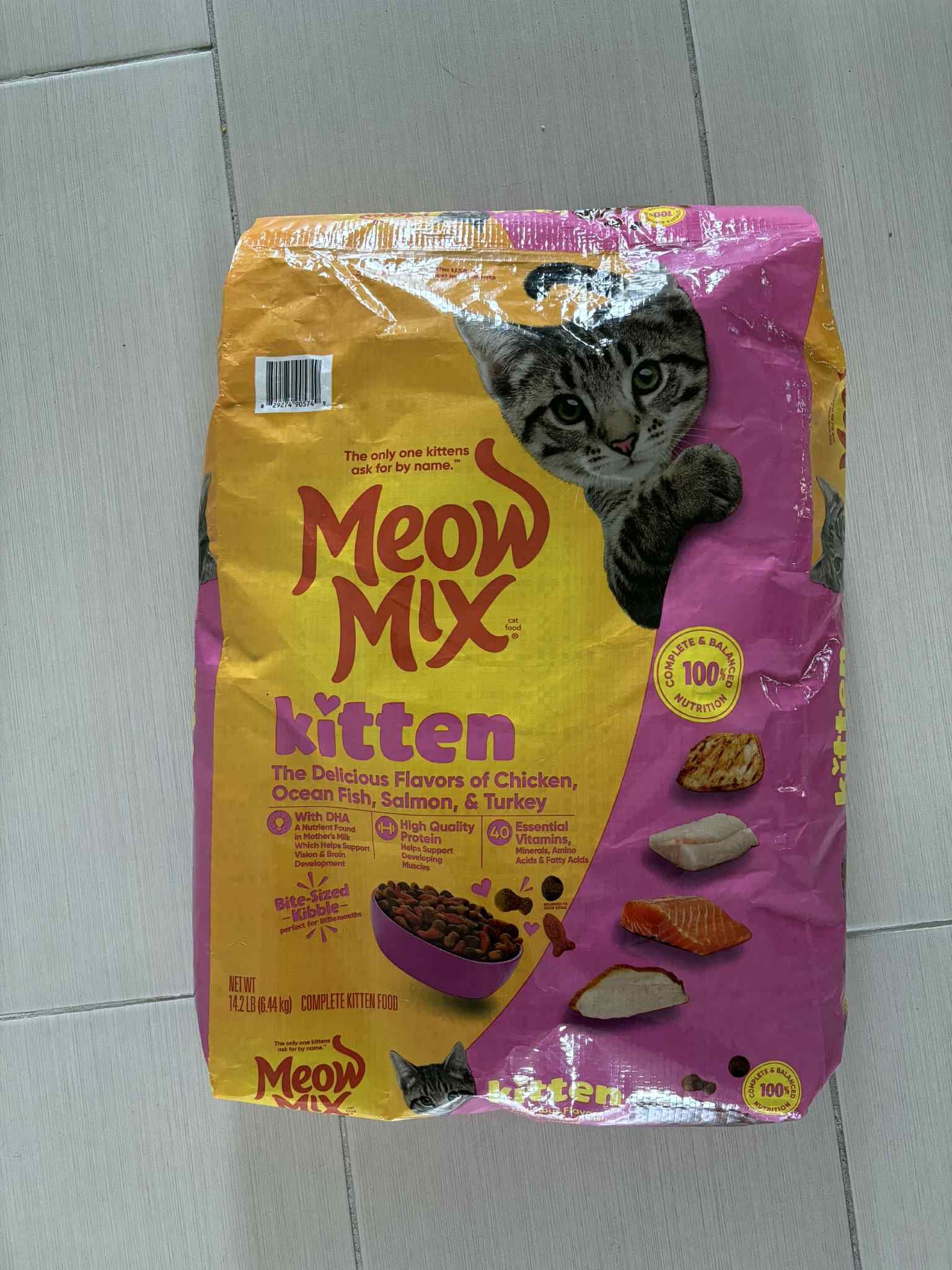 New Meow Mix Kitten Li’l Dry Cat Food 14.2 Lbs Bag