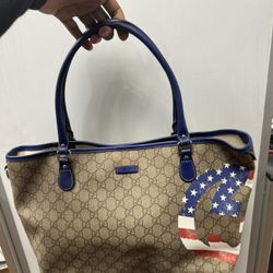 Gucci GG Supreme American Flag UNICEF Joy Tote