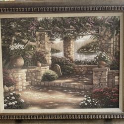 Vintage 37x31 Artist Designed Betsy Brown 