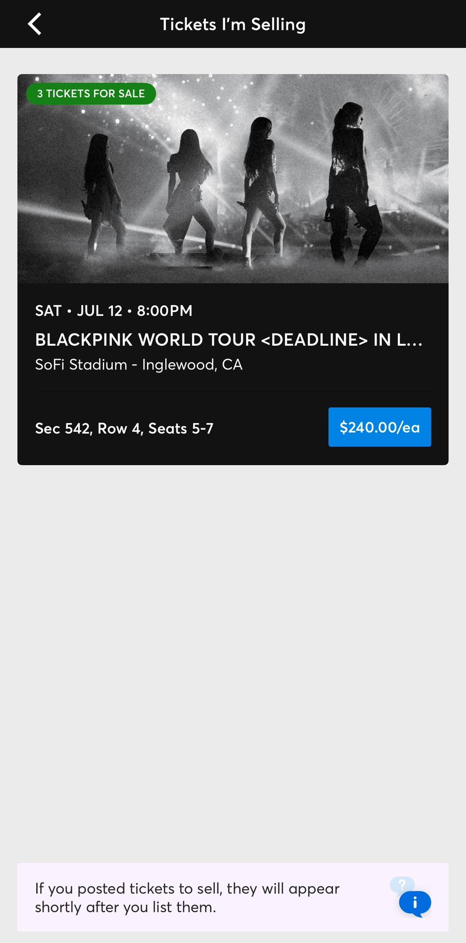 BLACKPINK Sofi Stadium-Saturday