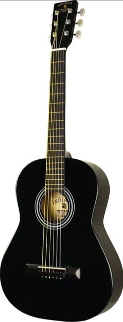 Indiana Pinto Black Acoustic Guitar