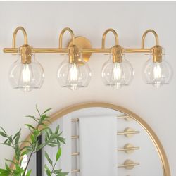 Bathroom Vanity Light Gold 4 Lights 