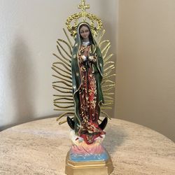 New Virgin Of Guadalupe Made Out Of Resin 