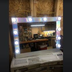 Lighted Vanity Mirror 24x30 Frameless