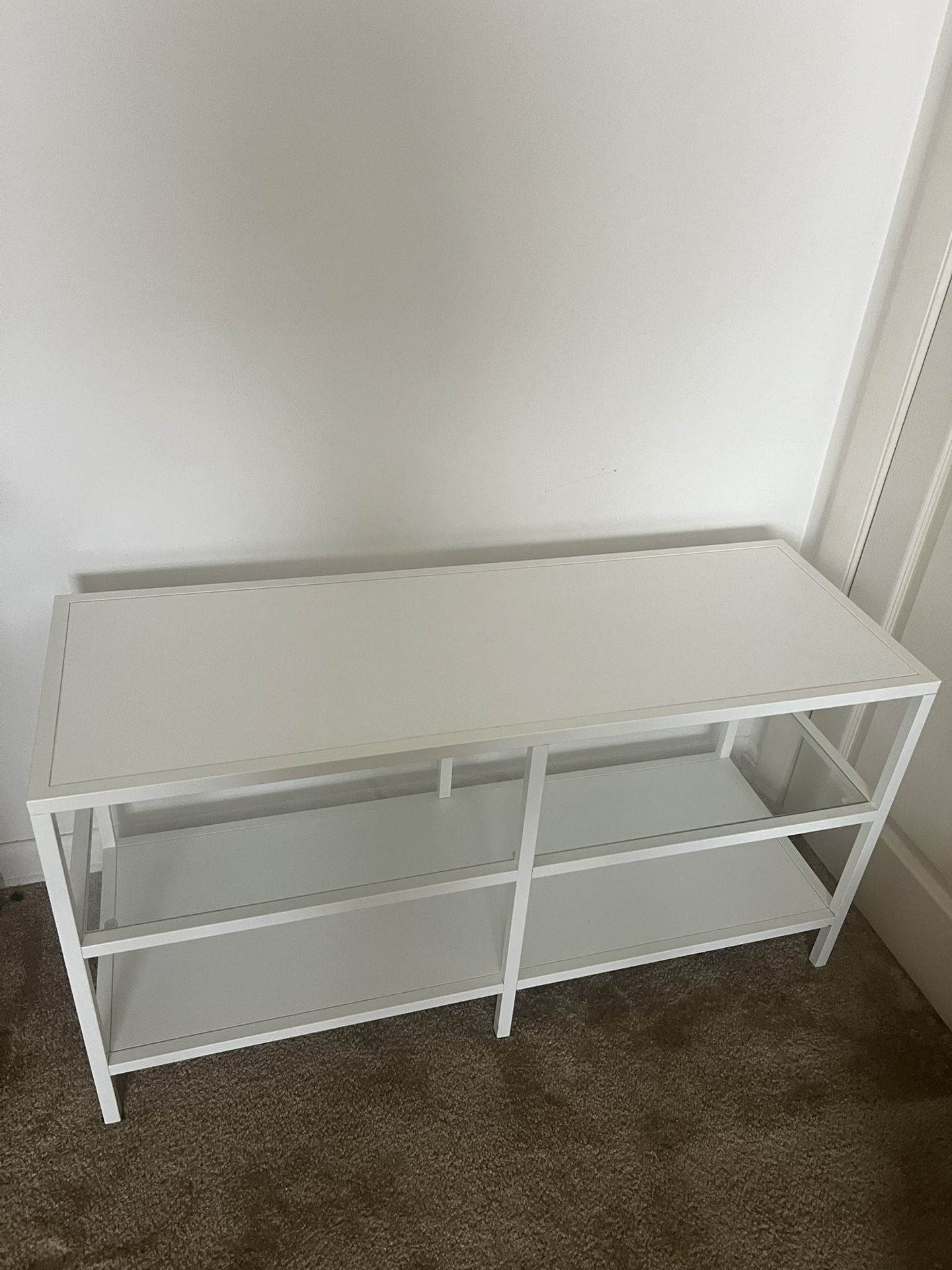 White Classy TV stand 39” X 20.5”