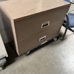 2 Drawer Lateral Filing Cabinet - Metal Cabinet 