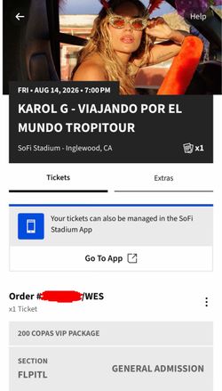 Karol G Ticket