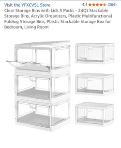 Storage Bins w/ Lid $15
