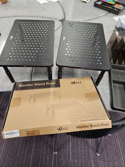 Desk organizers monitor stand risers