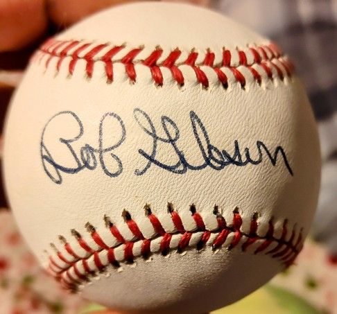 Autographed "Bob Gibson" Official Baseball