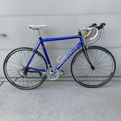 Road Bike Kona Zing Bicycle Aluminum Frame Blue White 700 C Wheels Continental Tires Roadbike