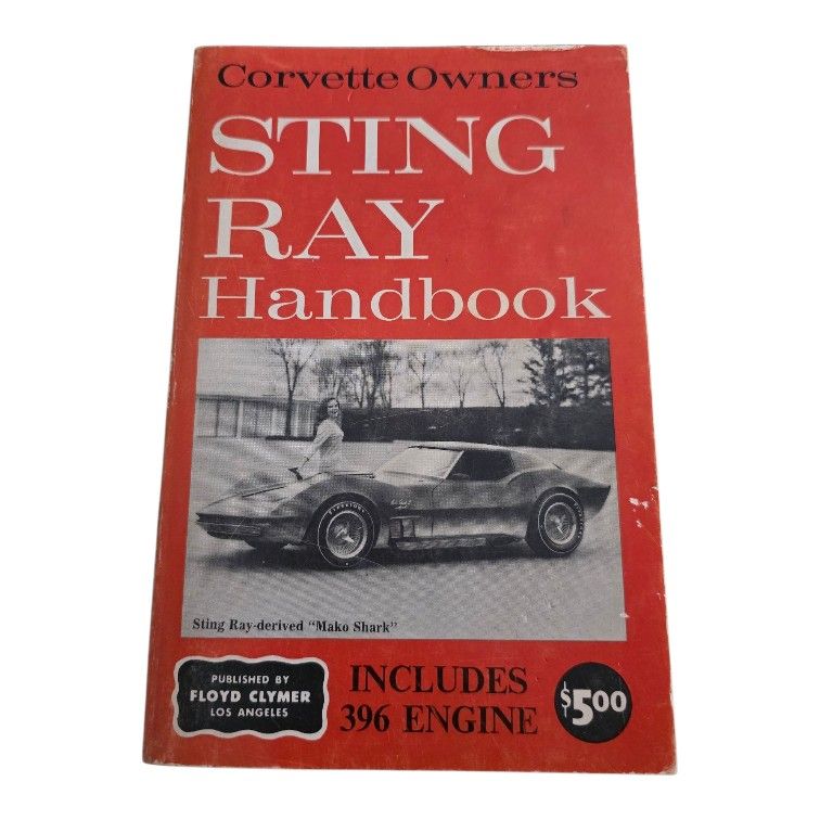 Floyd Clymer Corvette Owners Stingray Handbook Includes 396 Engine