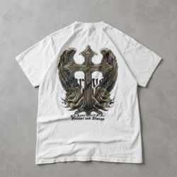 Graphic design white tee psalms