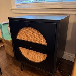Rattan Nightstand