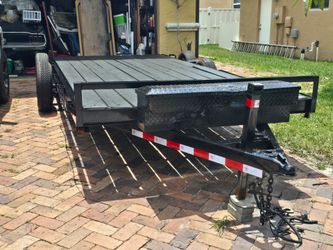 Trailer car  hauler flatbed