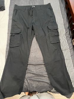 Goodfellow & Co Men’s 33x30 Black Cargo Pants Straight Leg Casual Work Trousers