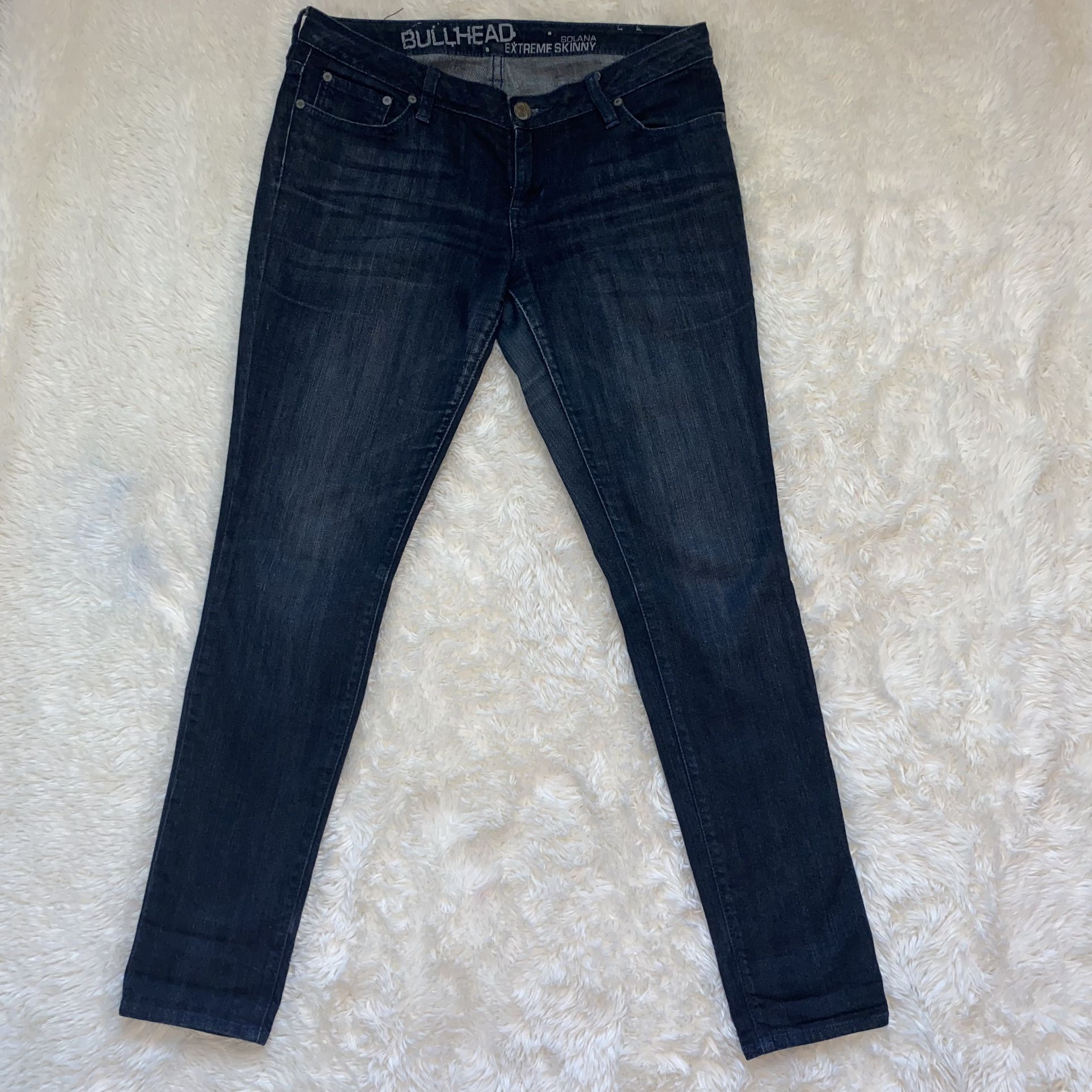 Bullhead Solana Extreme Skinny 9R Dark Blue Jeans