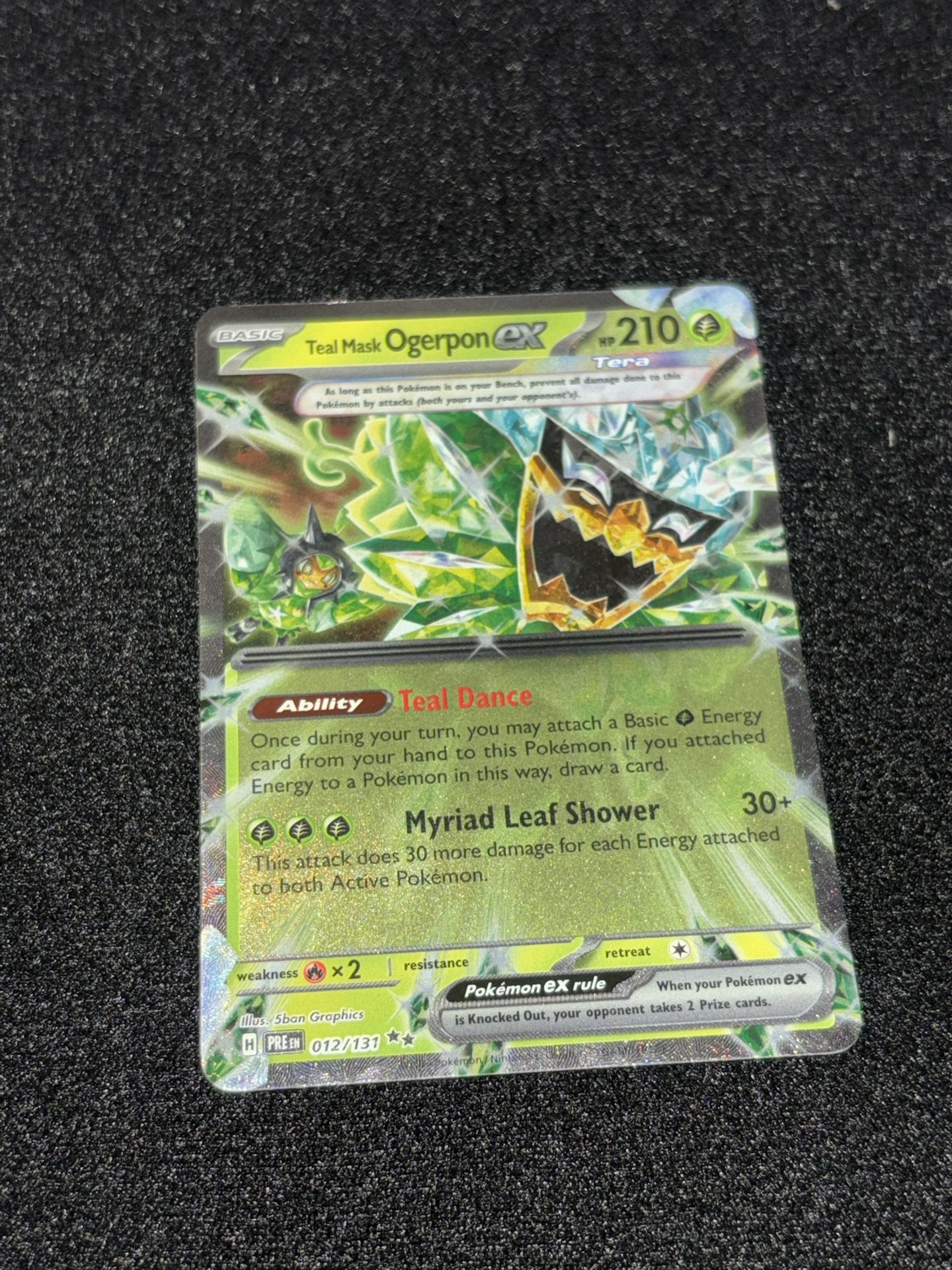 Teal Mask Ogerpon EX Pokemon Card
