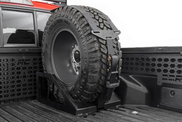 Rough Country Bed Mount Spare Tire Carrier Universal | Multiple Makes & Models (Chevy/Dodge/Ford/GMC/Ram)
