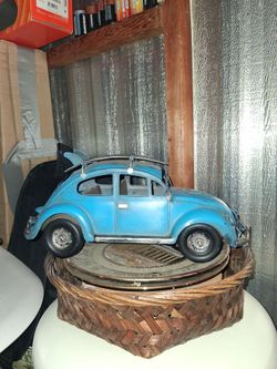 Vintage metal VW bug