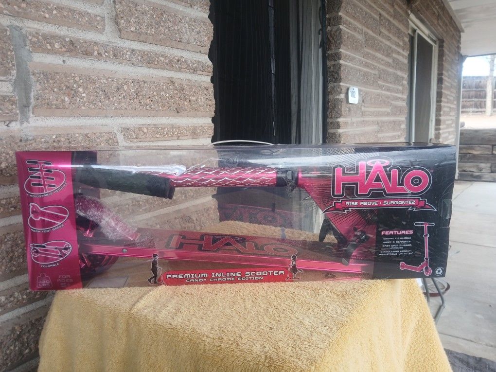 BRAND NEW!!! "HALO" PREMIUM INLINE SCOOTER 