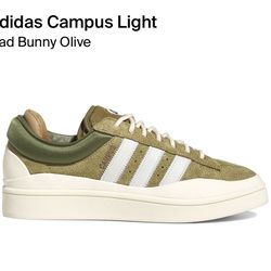 Adidas Campus Light Bad Bunny Olive Size 11