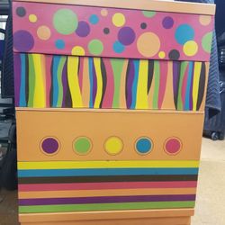 Hand Painted, Artfully Colored, Bureau/Dresser