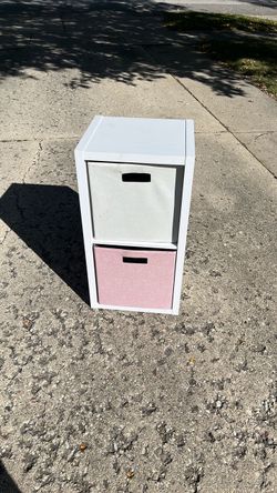 Two drawer cubicle storage unit