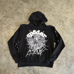 BLACK AND WHITE SPIDER HOODIE