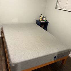 full sized bed mattress and frame