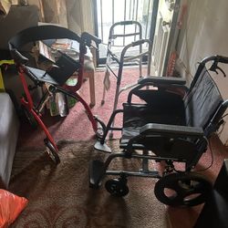 Walkers And A wheelchair For Sale 
