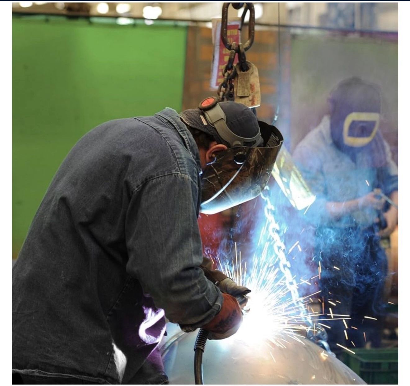 Welding curtain, 6ft x 10ft, green welding curtain, Jackson Safety wilson series , 14 mil #36283