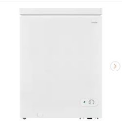 5.0 cu. ft. Manual Defrost Chest Freezer with LED Light in White Garage Ready