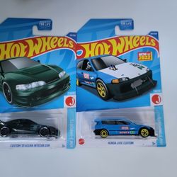 Hot Wheels-' Custom 01 Acura Integra GSR/' Custom Civic 