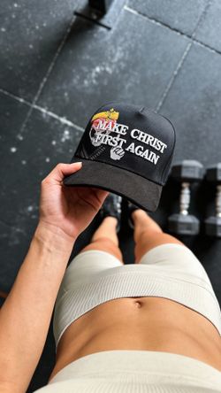 Black SnapBack Make Christ First Again Hat
