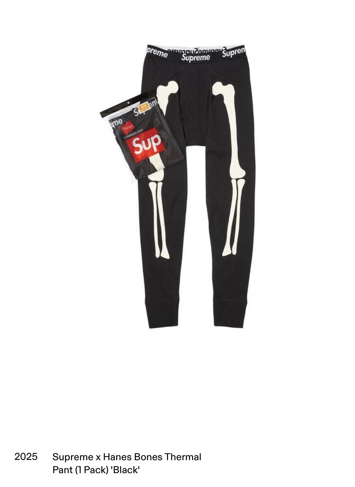 Supreme Hanes Bones Thermal Pants