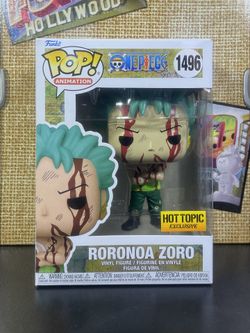 FUNKO POP RORONOA ZORO 1496 HOT TOPIC EXCLUSIVE ONE PIECE ANIME GLOW