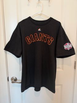 2012 SF Giants Pablo Sandoval #48 World Series Majestic T-Shirt Men’s XL Black
