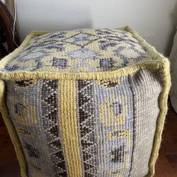 Two Gorgeous Yellow Ottomans Like New Never Used.  $80